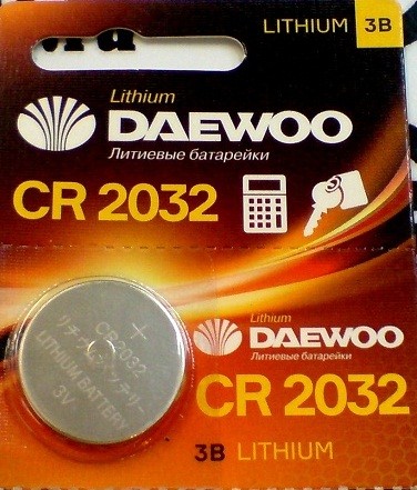 Элемент питания (батарейка) Daewoo CR2032