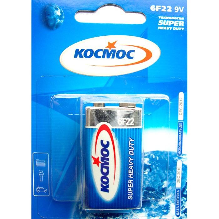 Элемент питания (батарейка) Космос 6F22
